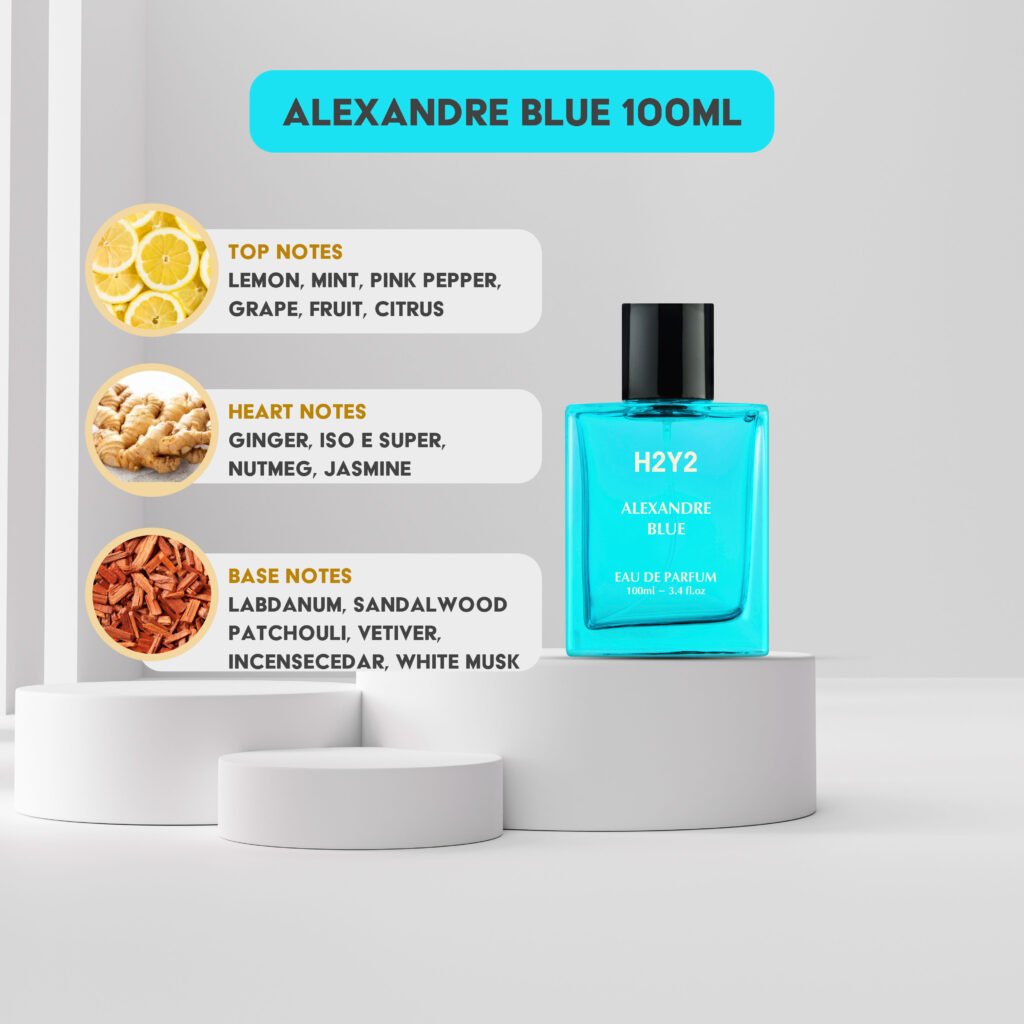 H2Y2 Perfume alexandre blue fresh fragrance 100ml view 10