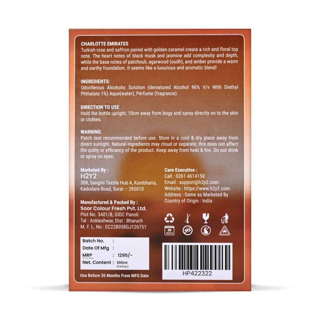 H2Y2 Perfume charlotte emirates Arabic fragrance 100ml view 10