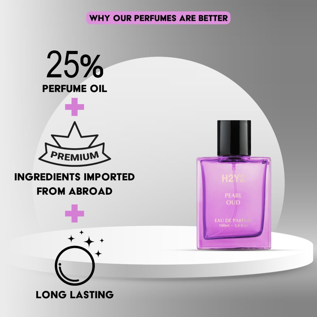 H2Y2 Perfume pearl oud citrus fragrance 100ml view 6
