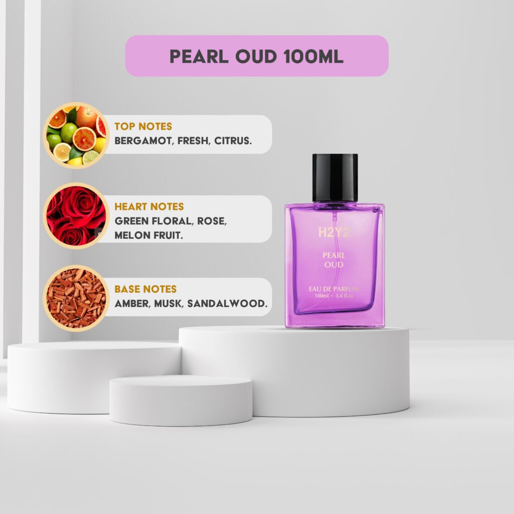 H2Y2 Perfume pearl oud citrus fragrance 100ml view 7